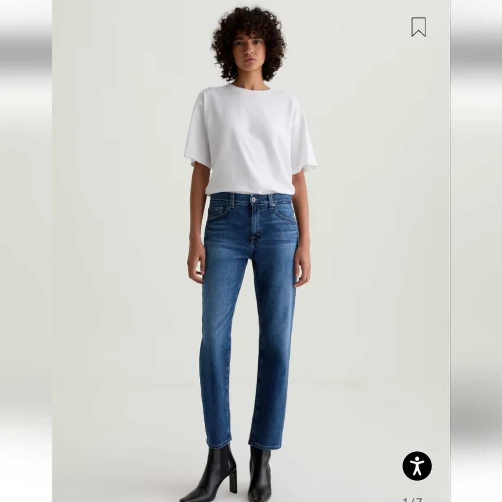 AG-ED Ex-Boyfriend Women's Mid-Rise Slouchy Slim Fit Denim Jeans Size 32R